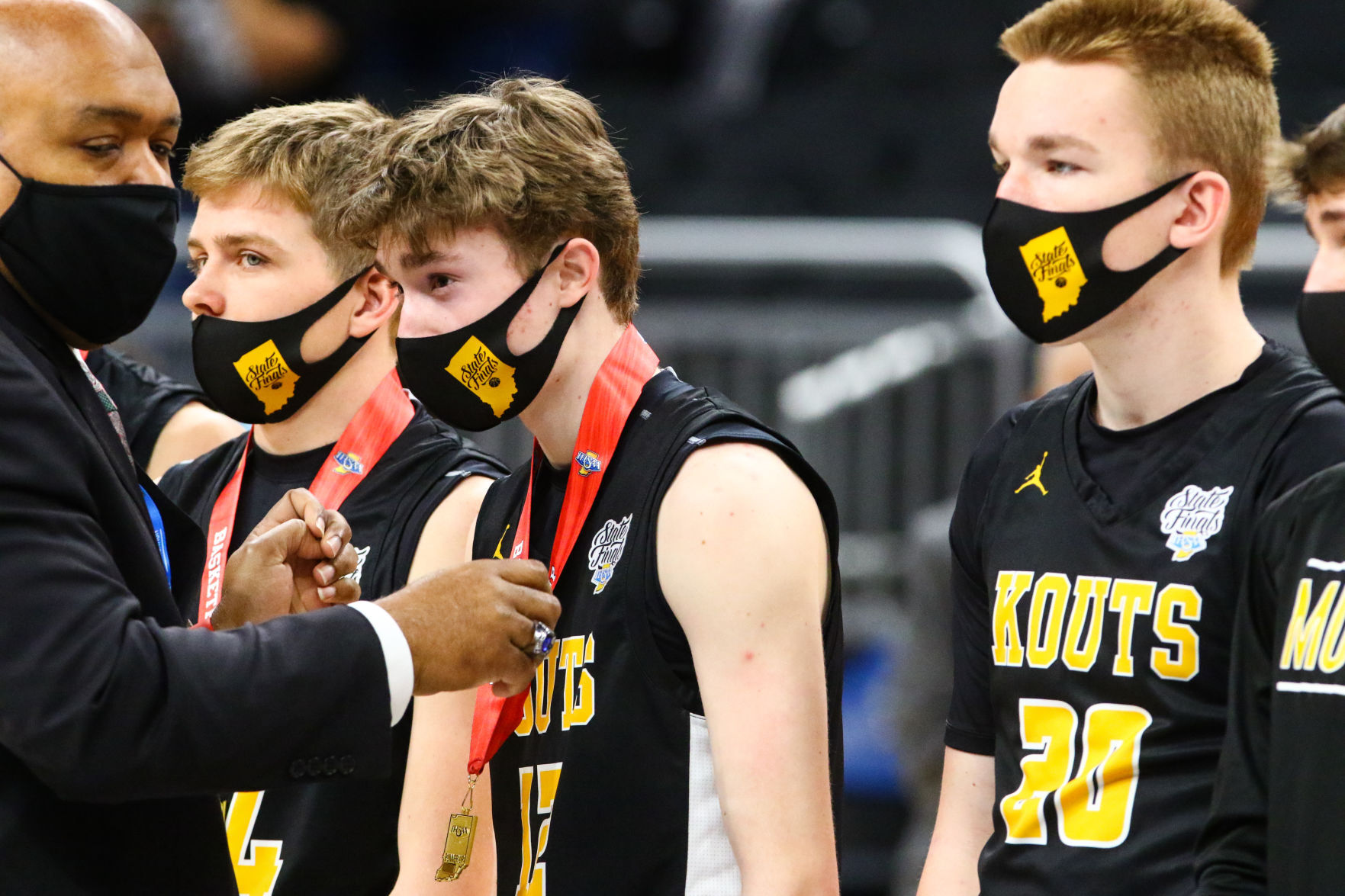 Gallery: Class A boys basketball state final: Kouts vs. Barr-Reeve